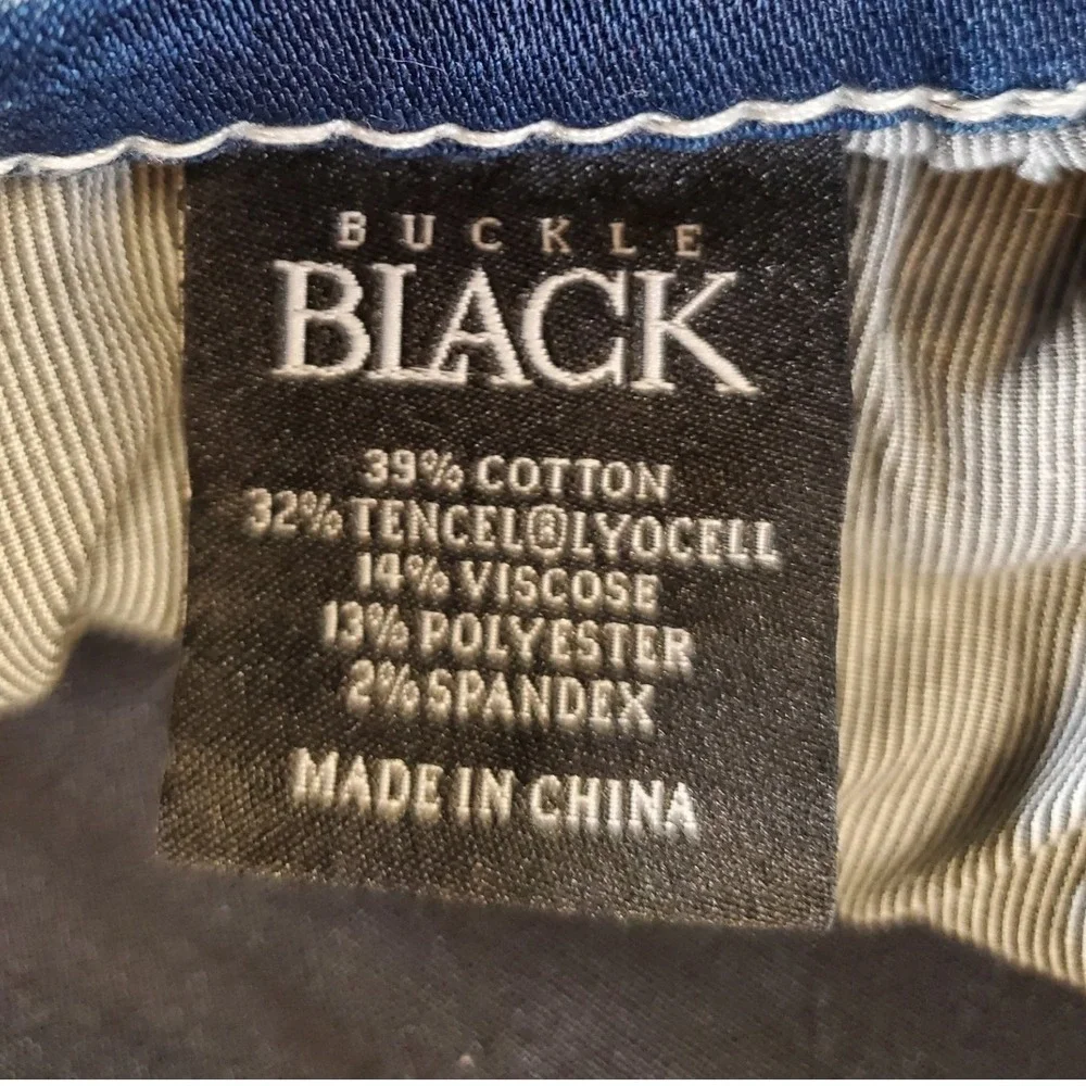 Buckle Black Fit No 29 Bootleg Jeans Mens 36R Medium Wash Thick Stitch BBLA9011 - Picture 4 of 12